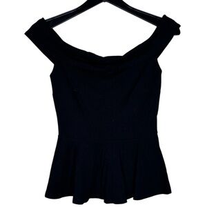 Peplum black top